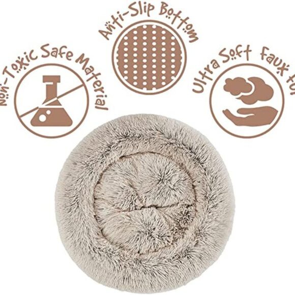 Precious Tails Luxury Plush Pet Beds HP 🆕Grey Blue Pink HOST PICK 🆕😮⚡🚚 - Picture 4 of 11